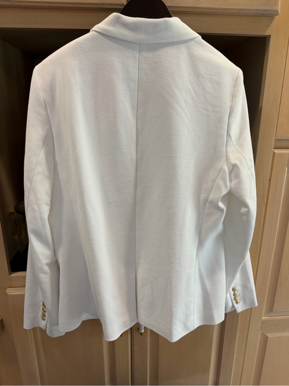 Lauren Ralph Lauren White Blazer with Gold Crest XXL - Picture 7 of 8